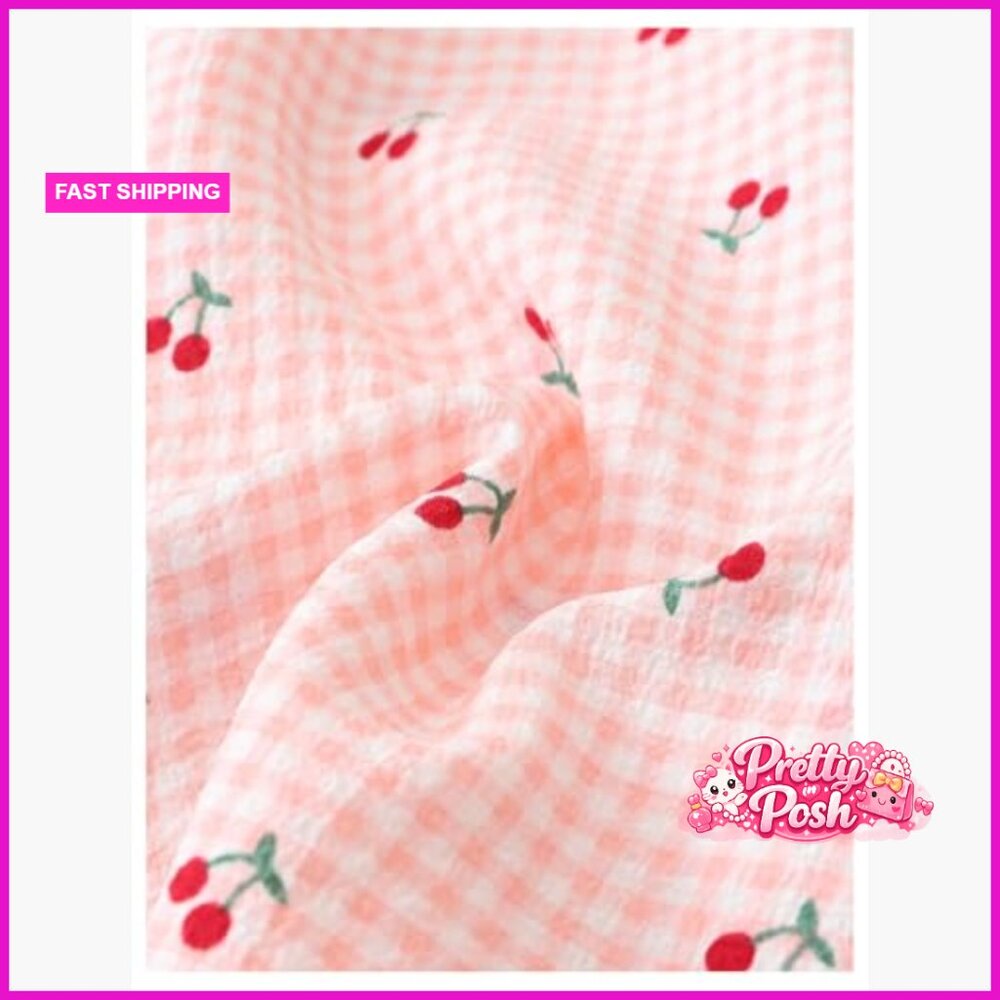 Polyester Blend Two Piece Pajama Set Button Down … - image 5